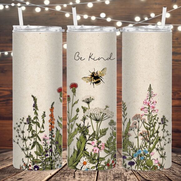 Eclectic Wallflower Other - Be kind metal tumbler